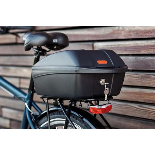 Polisport Fahrradgepäckträgerbox mit Quick-Release 5KG / 11L, Kunstoff, abschließbar, schwarz