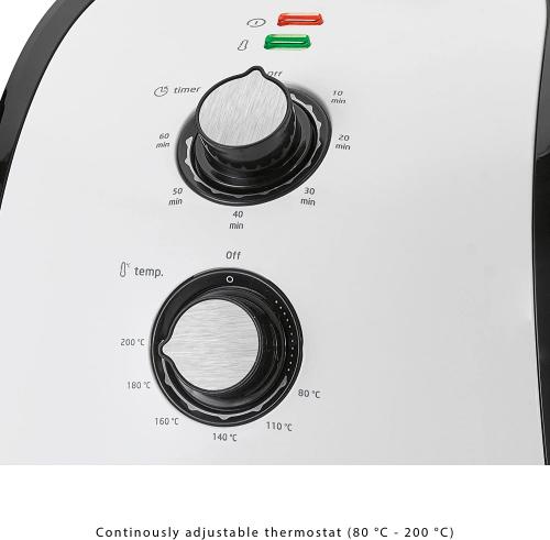 Clatronic FR 3667 H Heißluft-Fritteuse, 2,2 Liter Fassungsvermögen, 1500 W AUSSTELLUNGSSTÜCK