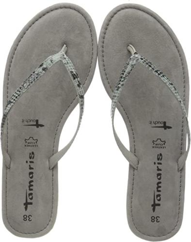 Tamaris Damen 1-1-27124-24 Pantoletten, Weiß (Offw.Snake Uni 118), 36 EU