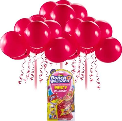 Zuru 56173 - Bunch O Balloons Party, Refill Pack mit 24 Ballons und Adapter ROT