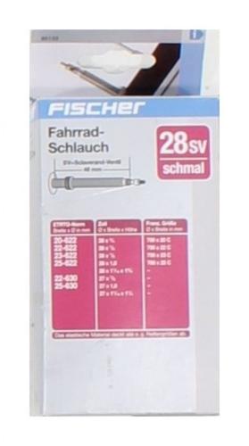 Fischer Fahrrad Schlauch S Fahrradschlauch, Schwarz, One Size  
