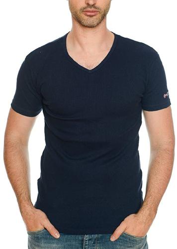 Geographical Norway Herren Uni T-Shirt JUBA Kurzarm (M - Navy)
