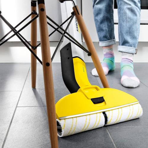 Kärcher Elektrischer Wischmopp EWM 2 – elektrischer und kabelloser Bodenreiniger für 60 qm – für effektiveres Wischen