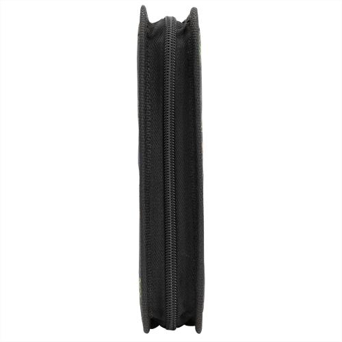 idena 2.2911 Schüler-Etui,28tlg.Federmappe mit Reißverschluss, Design SCHWARZ - SKATEBOARD