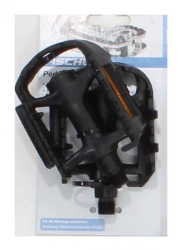 Fischer Erwachsene Mtb Kunststoff Pedale, Schwarz, One Size  