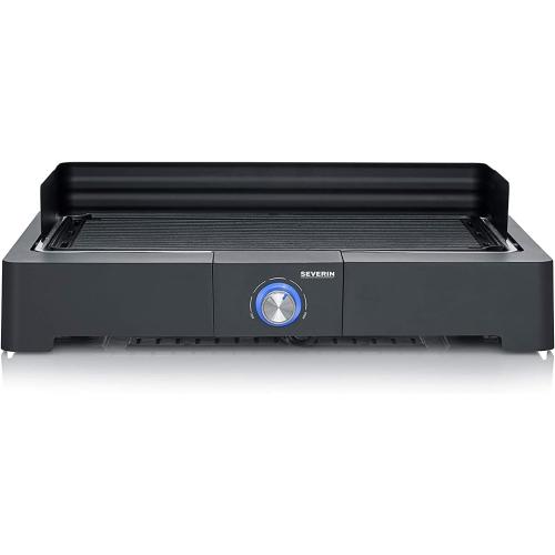 SEVERIN Tischgrill mit Aluminium-Grillplatte, Schwarz, PG 8562
