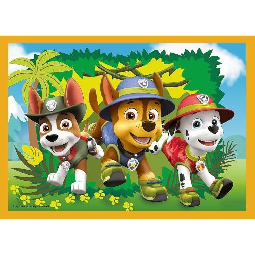 Trefl 34395 -  4 in 1  Puzzle, Das lustige Team von PAW Patrol, von 35 bis 70 Teilen, 4 Sets