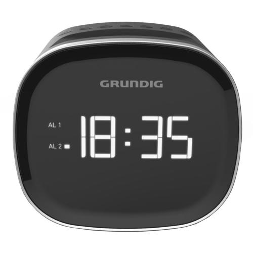 GRUNDIG Sonoclock 2000 UKW-Tuner/Weckfunktion/Sleep Funktion Schwarz/Silber