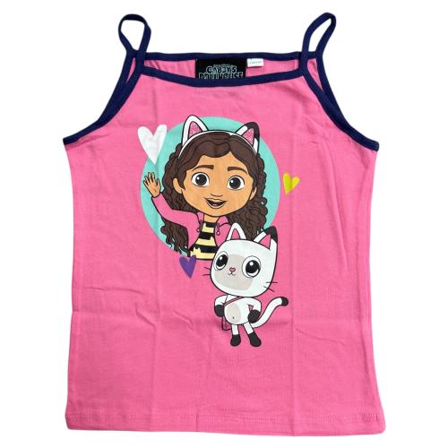 Preview: GABBY´S DOLLHOUSE - 2er Pack Kinder Lizenz Unterhemd 110/116