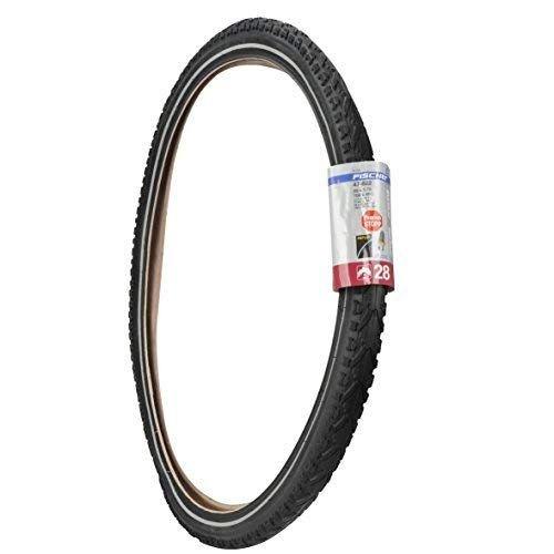 Fischer Erwachsene Reifen pasi 28 47-622 Trek sw, schwarz+Reflex, Zoll ETRTO