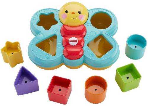 Fisher-Price CDC22 - Sortierspaß-Schmetterling, Babyspielzeug ab 6 Monaten