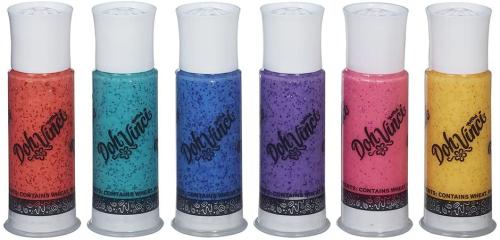 Hasbro DohVinci B4932EU4 - 6-er Pack, glitzerfarben, Bastelspielzeug