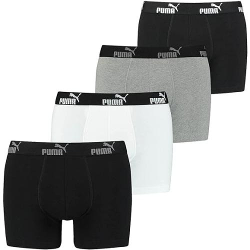 PUMA 4er Pack Boxer Boxershorts Herren Unterwäsche BLACK COMBO Gr. L