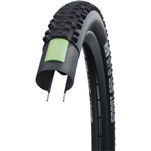 Schwalbe Unisex – Erwachsene Fahrradreife, Schwarz, SMART SAM Plus Perf, GreenGuard, Snakeskin 54-559-SnakeSkin