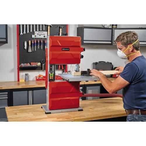 Preview: Einhell Bandsäge TC-SB 245 L (400W, max. Sägebandgeschwindigkeit 726m/min, 245 mm Durchlassbreite, max. Schnitthöhe 101 mm, neigbarer Sägetisch, Pa...