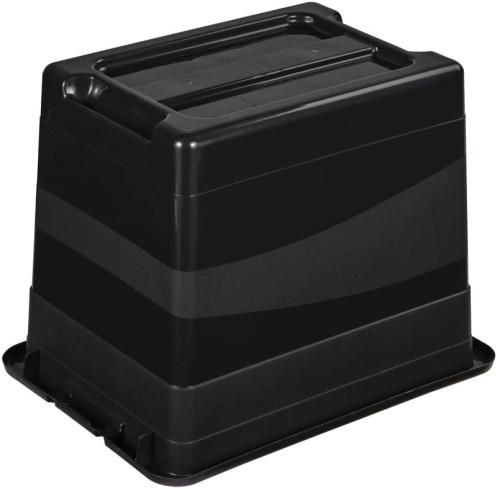 keeeper Transportbehälter mit Deckel und Schiebeverschluss, 39,5 x 29,5 x 30 cm, 24 l, Eckhart REAL