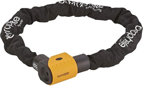 Prophete 0228 - Erwachsene Kettenschloss, Art, schwarz/orange, 90cm