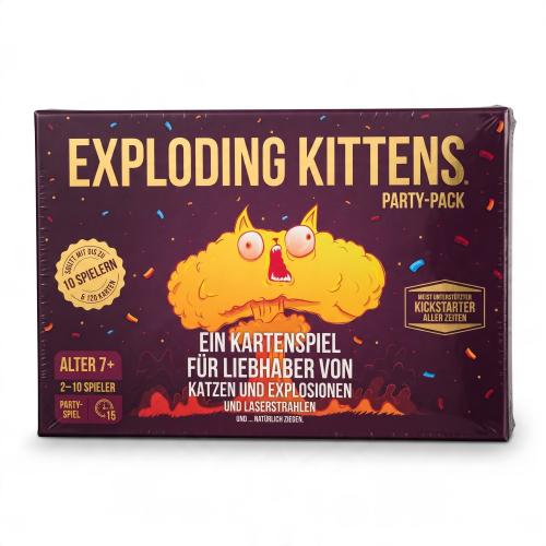 Exploding Kittens – Party-Pack, Lustiges Partyspiel, Deutsch
