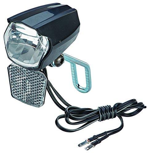 Prophete 30 Lux, mit Ein-/Ausschalter, mit Standlicht und Sensorautomatik, Abnehmbarer Reflektor und Nirosta Halter, fr Naben-und Seitendynamo LED-Scheinwerfer, Schwarz, L