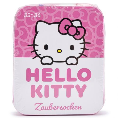 HELLO KITTY 1 Paar Kinder Zaubersocken Rosa 32-36