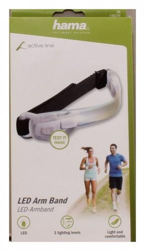 Hama LED-Armband "Active" - Beleuchtung (Wei) Beleuchtung Sportarmband Laufen  