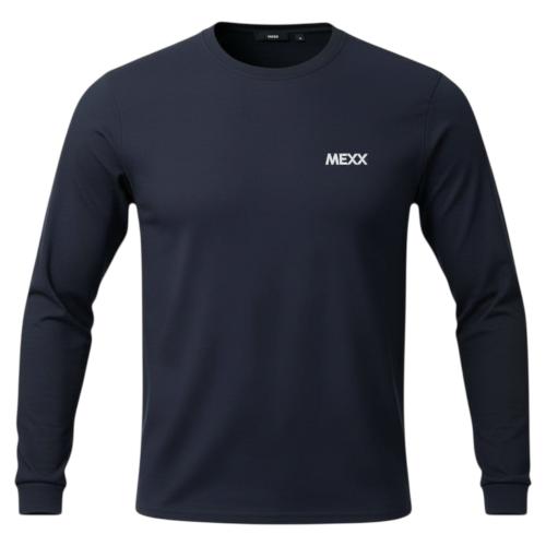 Preview: MEXX 194020 Herren Pyjama Schlafanzug Lang Rundhals Navy/Karriert DIVERSE Größen