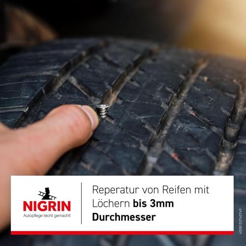 NIGRIN Reifendicht 500ml - Die schnelle Pannen-Hilfe (1er Pack)