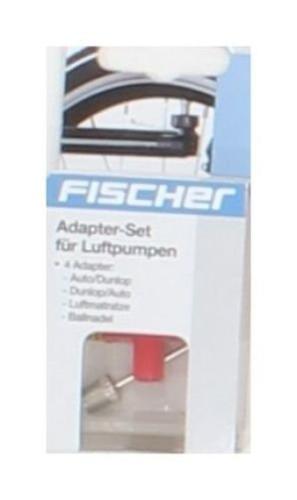 Fischer 4tlg Luftpumpen Adapter Set, Silber, One Size 