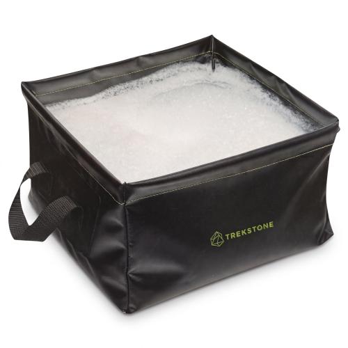 Preview: Trekstone FALTBARE-SPÜLSCHÜSSEL Schwarz 10 L - Maße: ca. 28 x 28 x 18 cm (L x B x H)