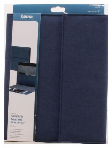 HAMA Essential Line Tablethlle Universal Sleeve, 9.7 Zoll, Blau 