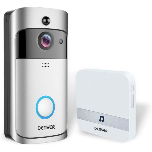 Denver Video-Türklingel VDB-110 Doorbell Video-Türsprechanlage mit WLAN-Funktion und Innenklingel