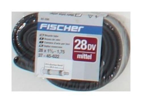Fischer Schlauch Fahrradschlauch 28" Mittel Dv, Schwarz, One Size  