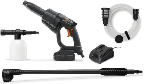 HAMMERSCHMITT 20-V-Akku-Druckreiniger verwendbar als Druckreiniger, zum Ausbringen von Reinigungsmitteln und zur Bewässerung
