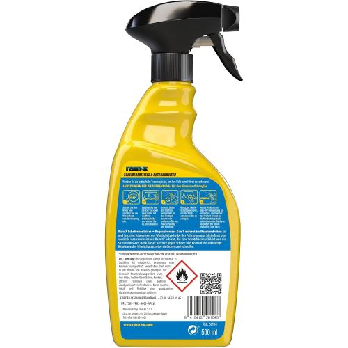 Preview: Rain-X Scheibenenteiser 2-in-1 Eisspray mit Regenabweiser - 500 ml