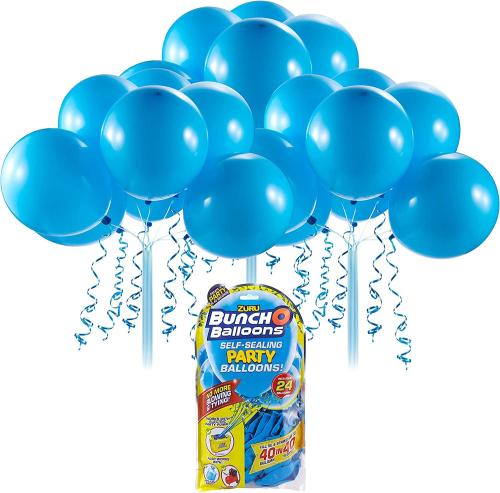 Zuru 56173 - Bunch O Balloons Party, Refill Pack mit 24 Ballons und Adapter BLAU