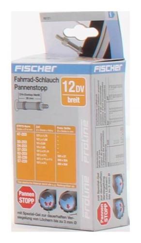 Fischer Pasi 12" Breit DV Fahrradschlauch, Schwarz, One Size 