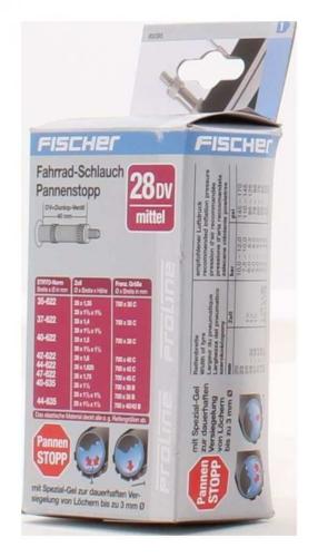 Fischer Erwachsene Fahrradschlauch Pasi Mittel Dv, Schwarz, 28 Zoll 