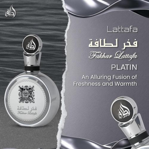 Preview: Lattafa FAKHAR PLATIN - Eau de Parfum Unisex  100 ml