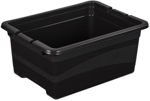 keeeper Transportbehälter mit Deckel und Schiebeverschluss, 39,5 x 29,5 x 17,5 cm, 12 l, Eckhart REAL+OTTO