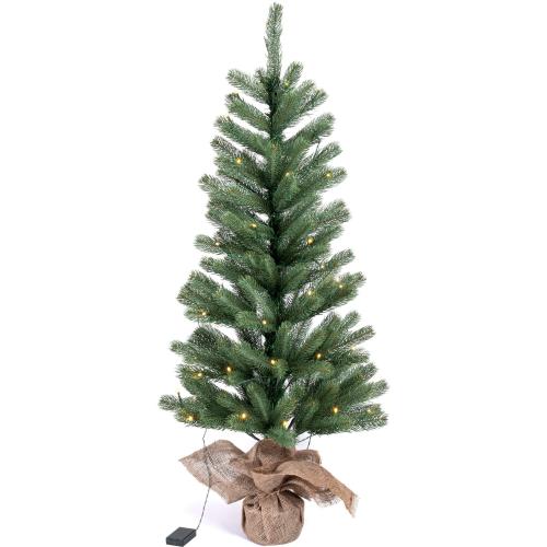 Künstlicher TANNENBAUM ca. 60 cm mit LED Beleuchtung