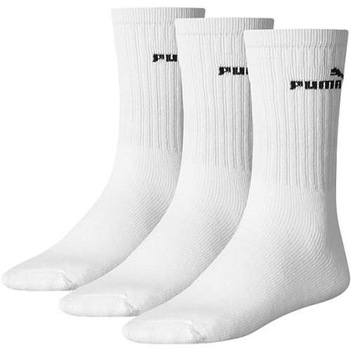 Puma - Unisex Sport Socken 3er Pack WEISS 35-38