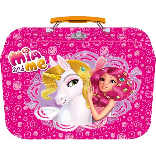 Schmidt Spiele 56510 Mia & Me, 4 Kinderpuzzle im Metallkoffer, 2x60 und 2x100 Teile