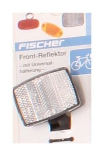 Fischer Erwachsene Front Vorbaubefestigung Reflektor, Schwarz, One Size  