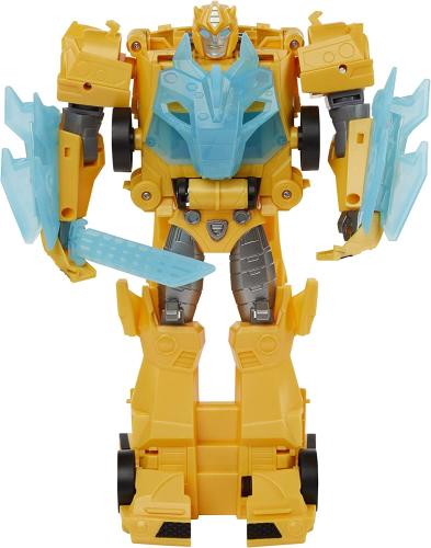 Transformers Spielzeug Bumblebee Cyberverse Adventures Roll N’ Change BUMBLEBEE Action-Figur zum Anschieben, 25 cm