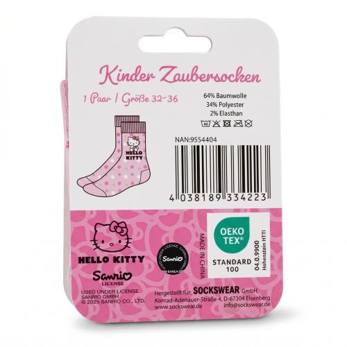 Preview: HELLO KITTY 1 Paar Kinder Zaubersocken Rosa 32-36