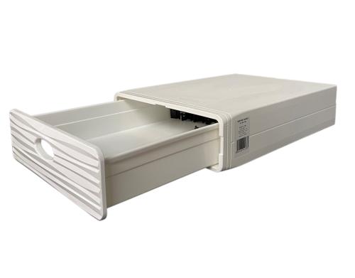 QBOX Wave Schubladenbox 1 Schub Weiss Gr. SLIM  ( 28 x 40 x 9 cm ) 
