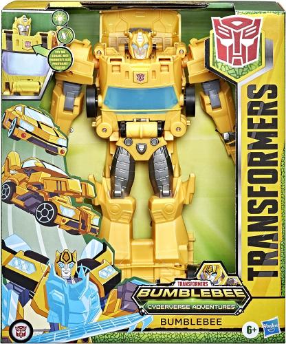 Transformers Spielzeug Bumblebee Cyberverse Adventures Roll N’ Change BUMBLEBEE Action-Figur zum Anschieben, 25 cm