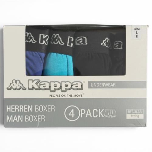 Preview: KAPPA 4er Pack Herren Boxershort (18-3949) Black-Blue-Turquoise Gr. L