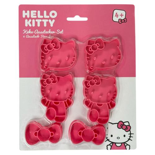 P:OS 6-teilig Keks-Ausstech-Förmchen Motiv - HELLO KITTY