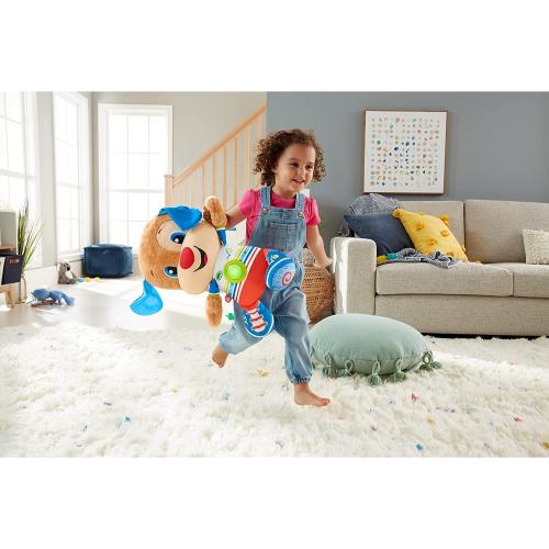 Mattel HCJ15 - Fisher-Price - Plüschfigur mit Licht und Sound, 40cm, Lernspaß Riesen-Hündchen